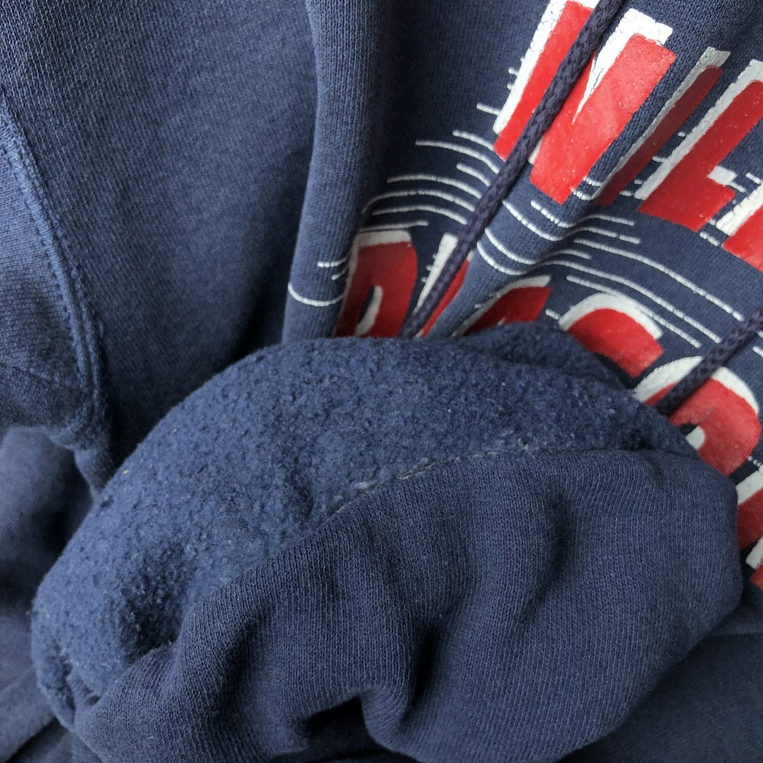 Vintage 90'S Lee Dragon Pattern Pullover Hoodie, Made in USA, Men's Size Medium cotton navy blue type Vintage Second Hand