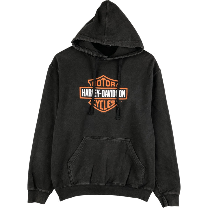 Harley-Davidson Sweatshirt Pullover Hoodie Men's M unclear black type Vintage Second Hand