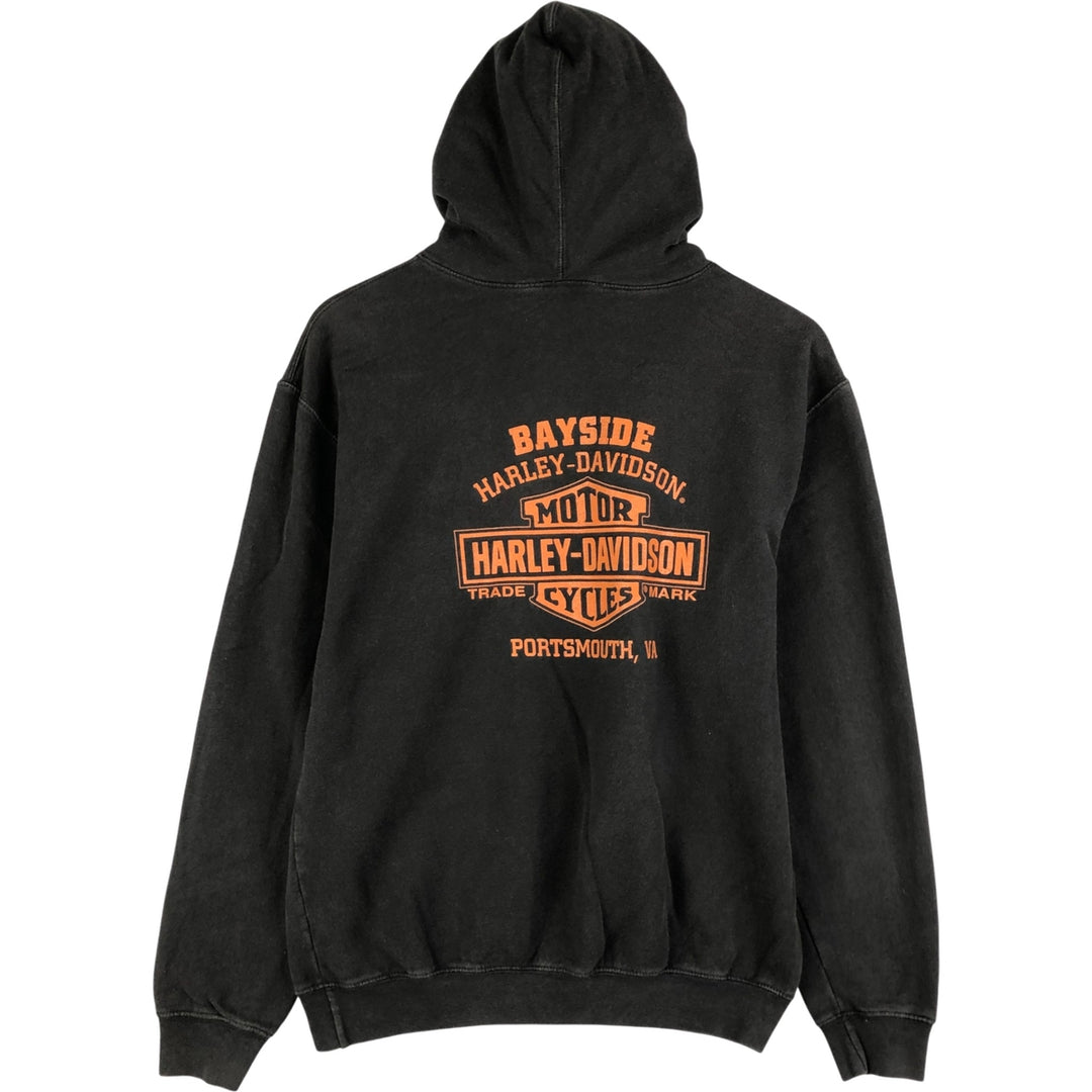 Harley-Davidson Sweatshirt Pullover Hoodie Men's M unclear black type Vintage Second Hand