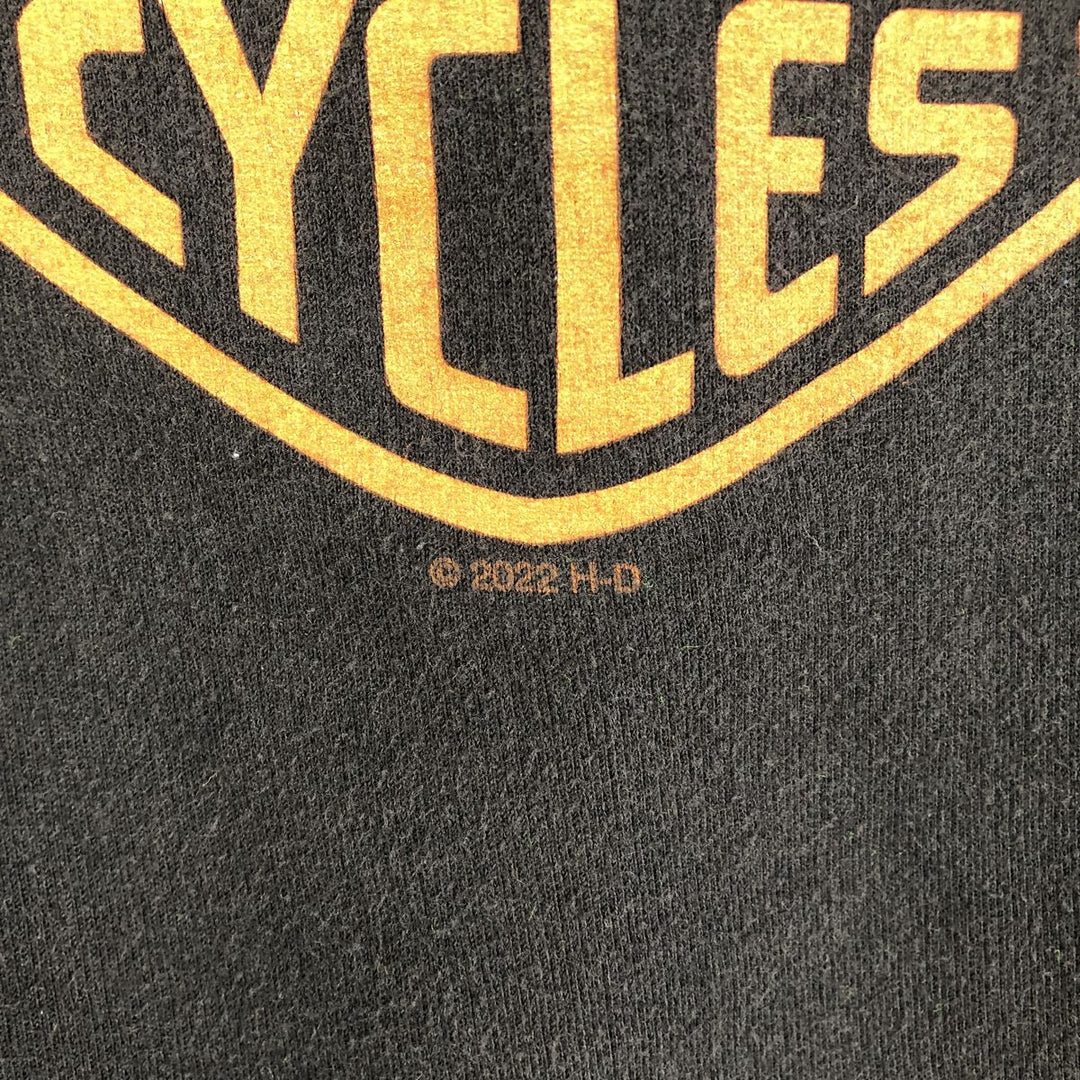 Harley-Davidson Sweatshirt Pullover Hoodie Men's M unclear black type Vintage Second Hand