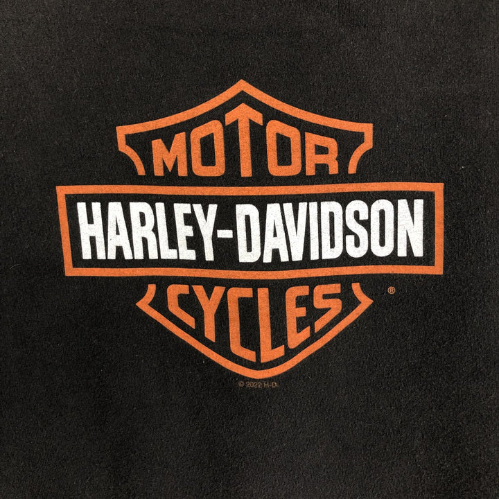 Harley-Davidson Sweatshirt Pullover Hoodie Men's M unclear black type Vintage Second Hand