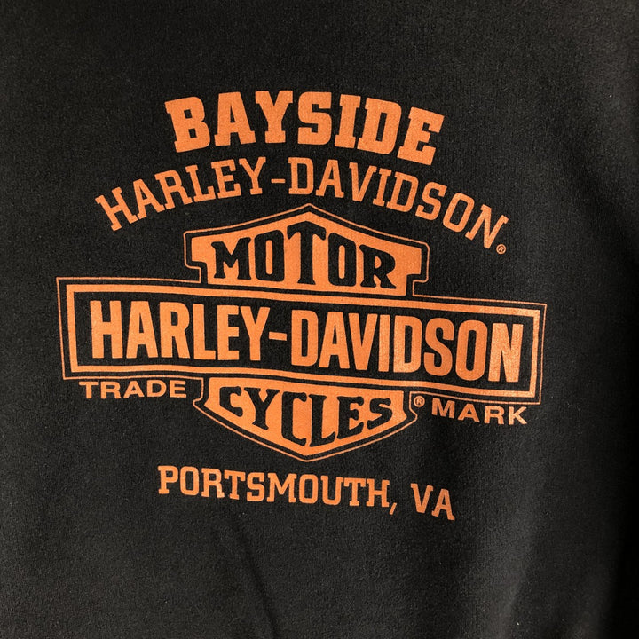 Harley-Davidson Sweatshirt Pullover Hoodie Men's M unclear black type Vintage Second Hand