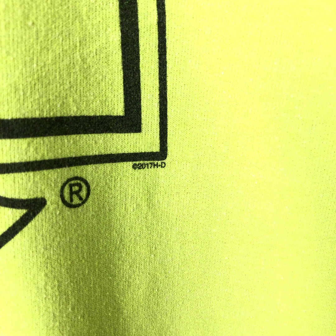 Harley-Davidson Sweatshirt Pullover Hoodie Men's XL cotton green type yellow green Vintage Second Hand