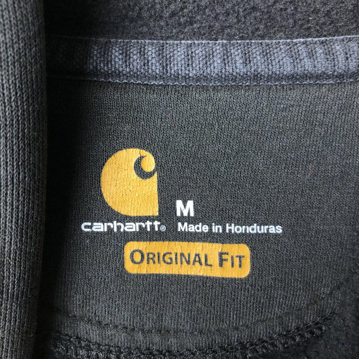 Carhartt ORIGINAL FIT sweatshirt pullover hoodie, men's size M unclear black type Vintage Second Hand