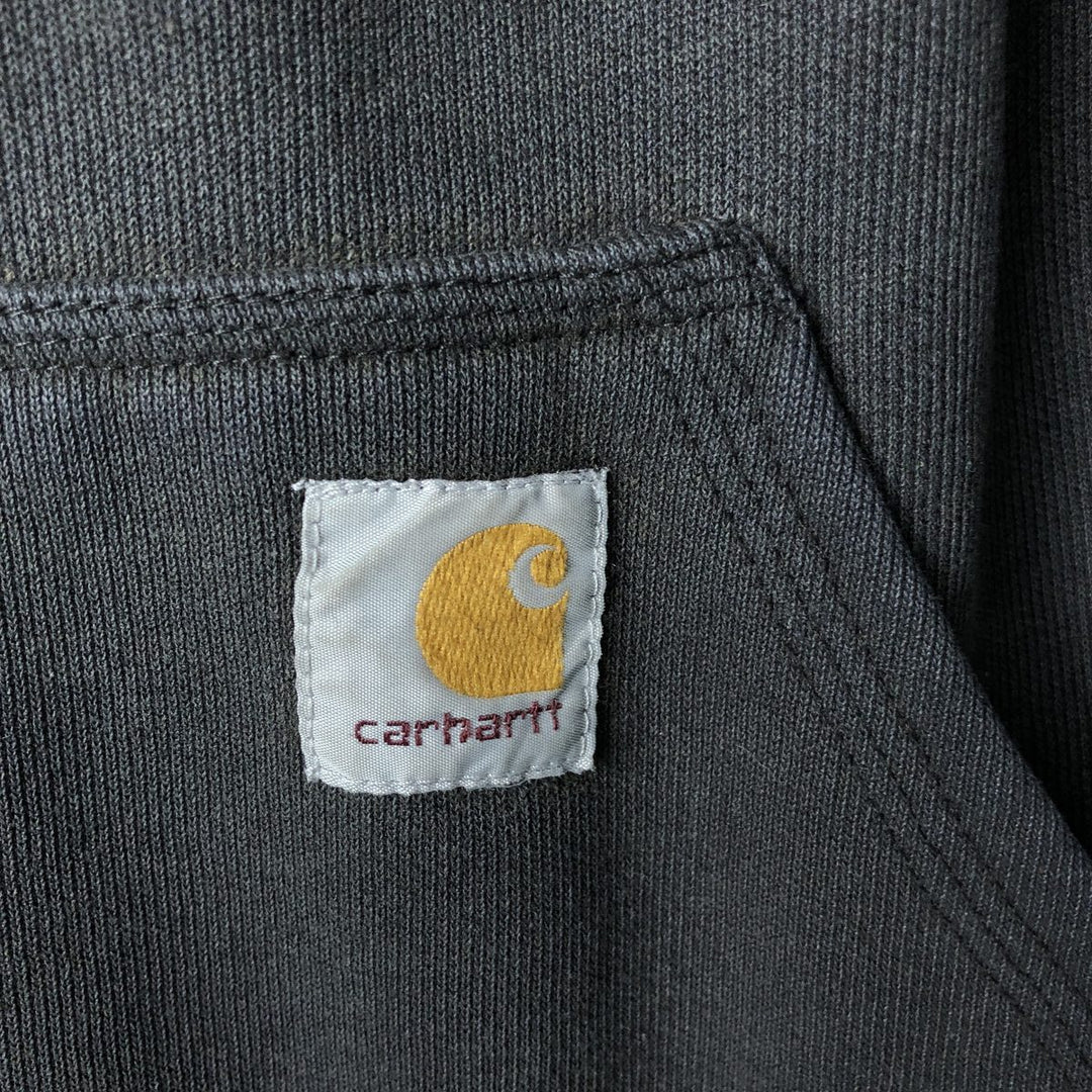 Carhartt ORIGINAL FIT sweatshirt pullover hoodie, men's size M unclear black type Vintage Second Hand