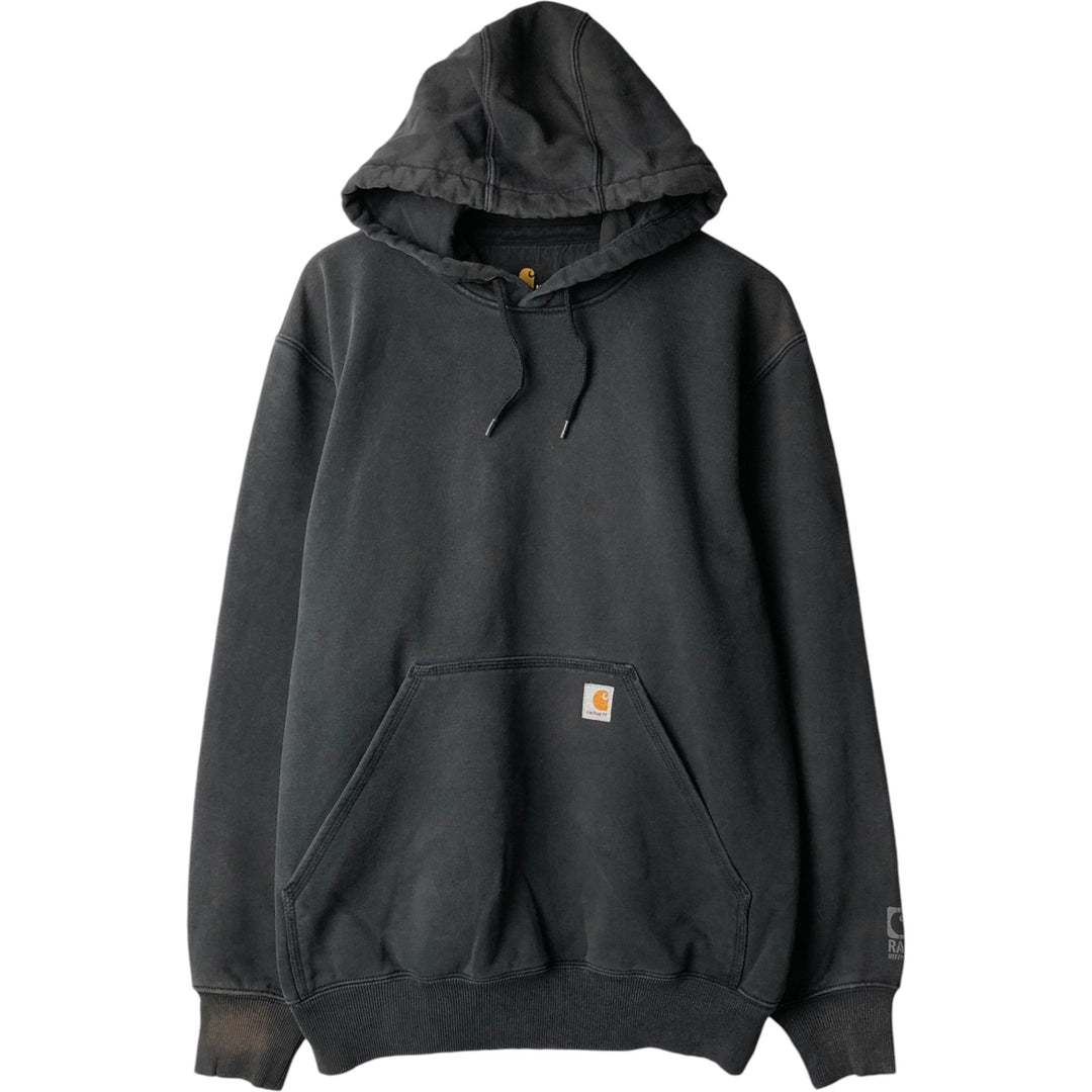 Carhartt ORIGINAL FIT sweatshirt pullover hoodie, men's size M cotton black type Vintage Second Hand