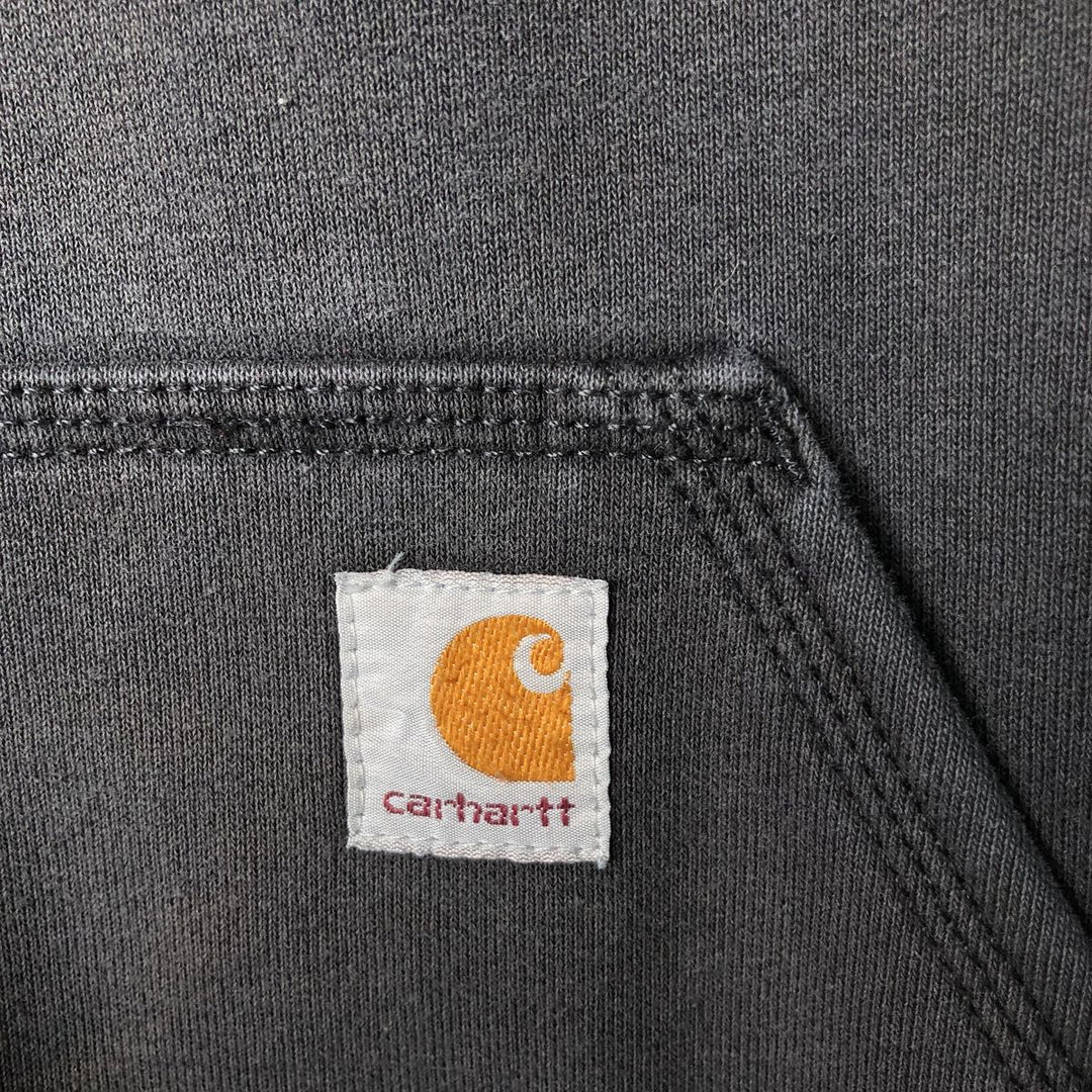 Carhartt ORIGINAL FIT sweatshirt pullover hoodie, men's size M cotton black type Vintage Second Hand
