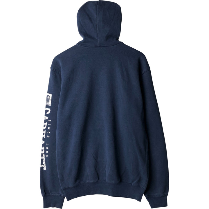 Carhartt Sweat Pullover Hoodie, Men's S Size cotton navy blue type Vintage Second Hand