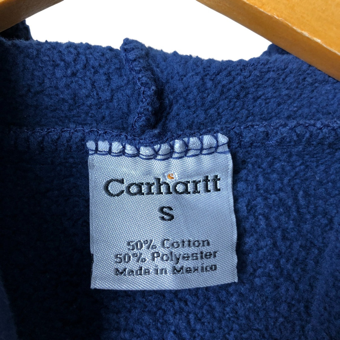 Carhartt Sweat Pullover Hoodie, Men's S Size cotton navy blue type Vintage Second Hand
