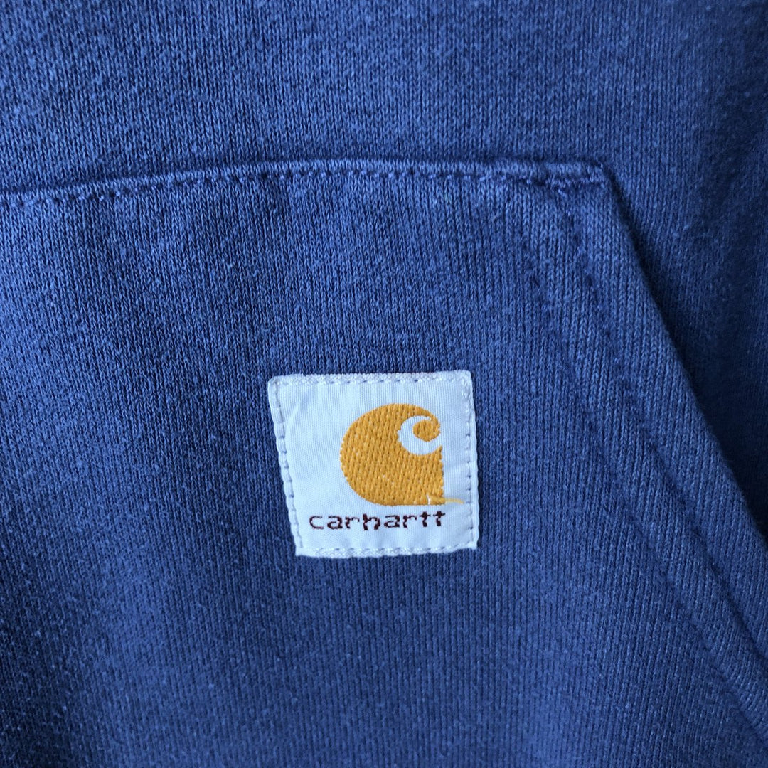 Carhartt Sweat Pullover Hoodie, Men's S Size cotton navy blue type Vintage Second Hand