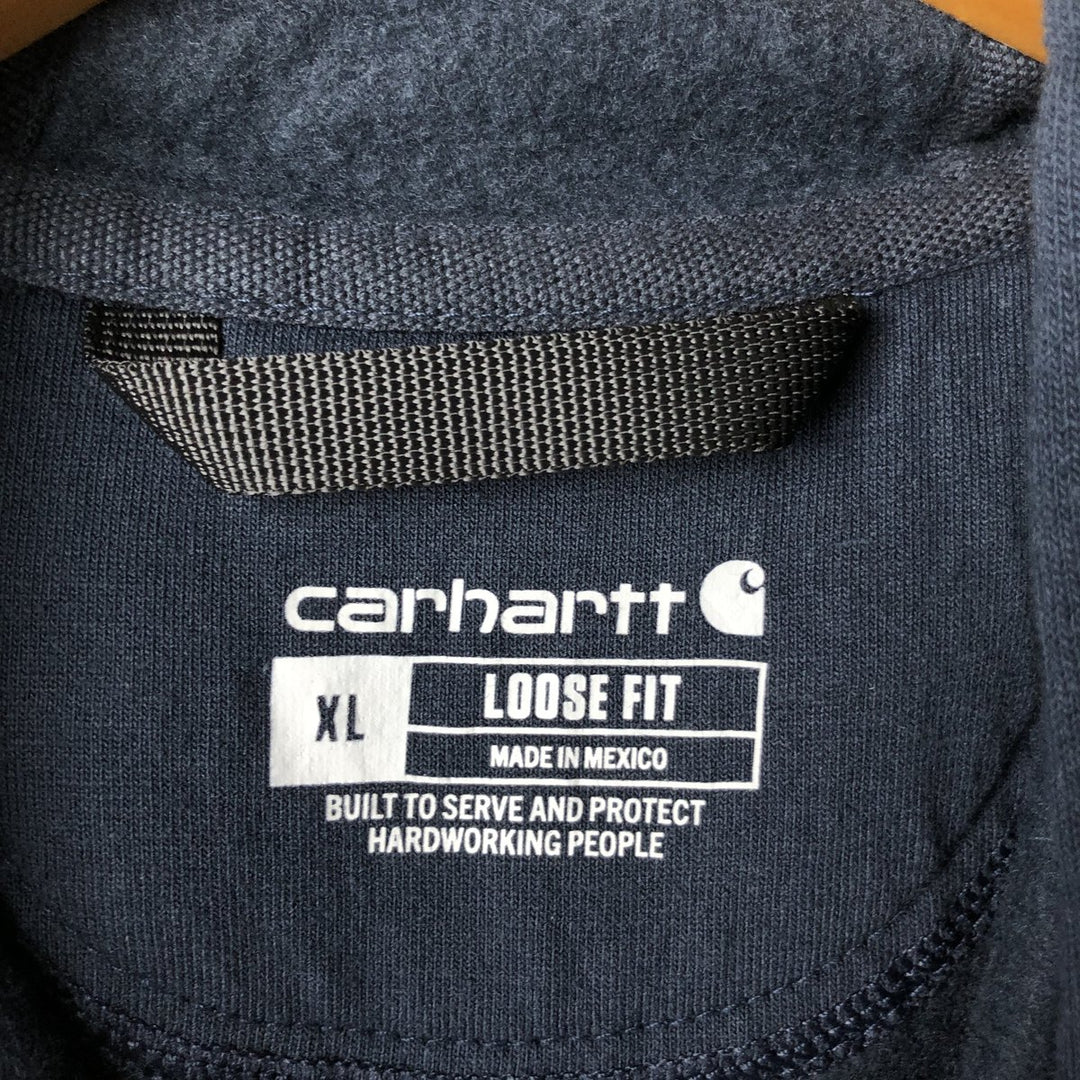 Carhartt Loose Fit Sweat Pullover Hoodie, Men's XL cotton navy blue type Vintage Second Hand