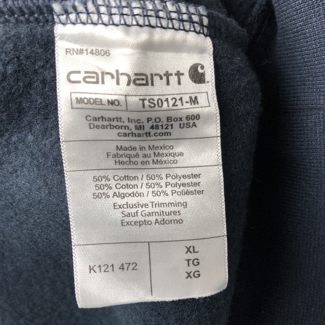 Carhartt Loose Fit Sweat Pullover Hoodie, Men's XL cotton navy blue type Vintage Second Hand