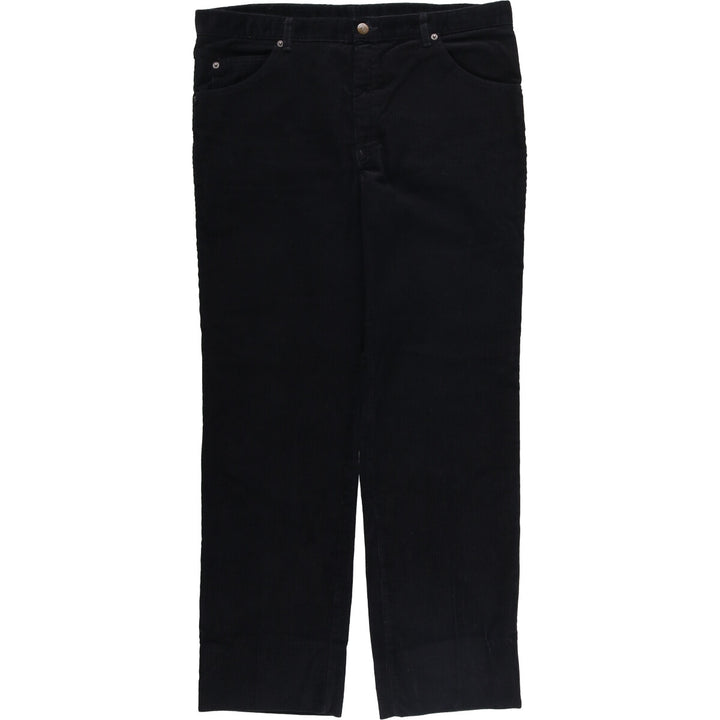 Pantashop Corduroy Pants, Made in France, Men's Size W36 cotton black type Vintage Second Hand