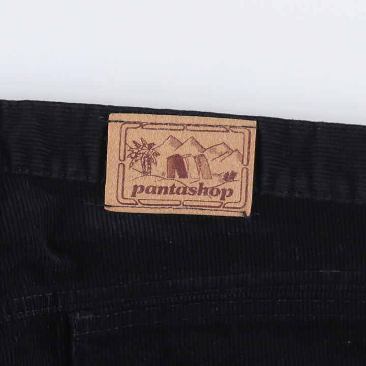 Pantashop Corduroy Pants, Made in France, Men's Size W36 cotton black type Vintage Second Hand