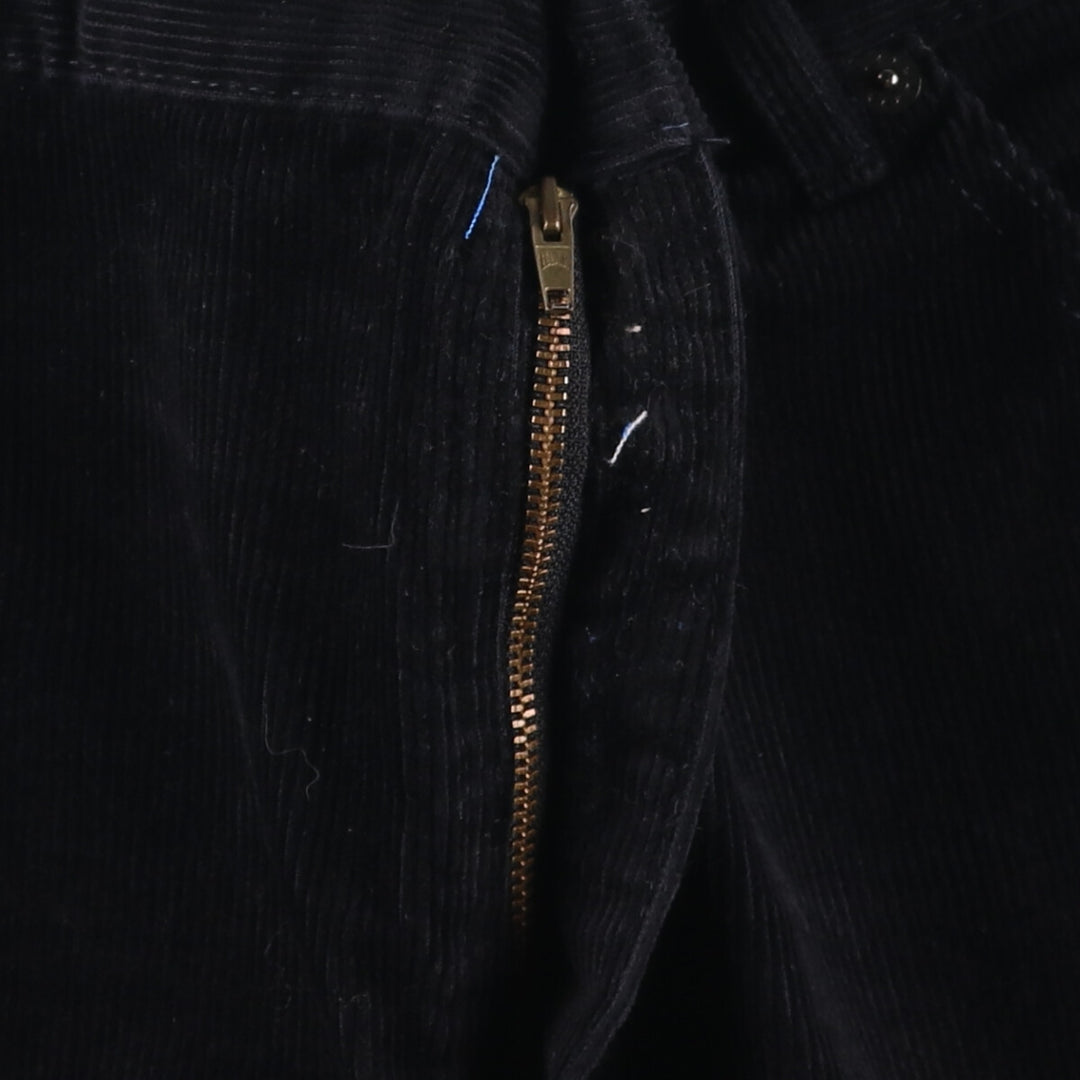 Pantashop Corduroy Pants, Made in France, Men's Size W36 cotton black type Vintage Second Hand