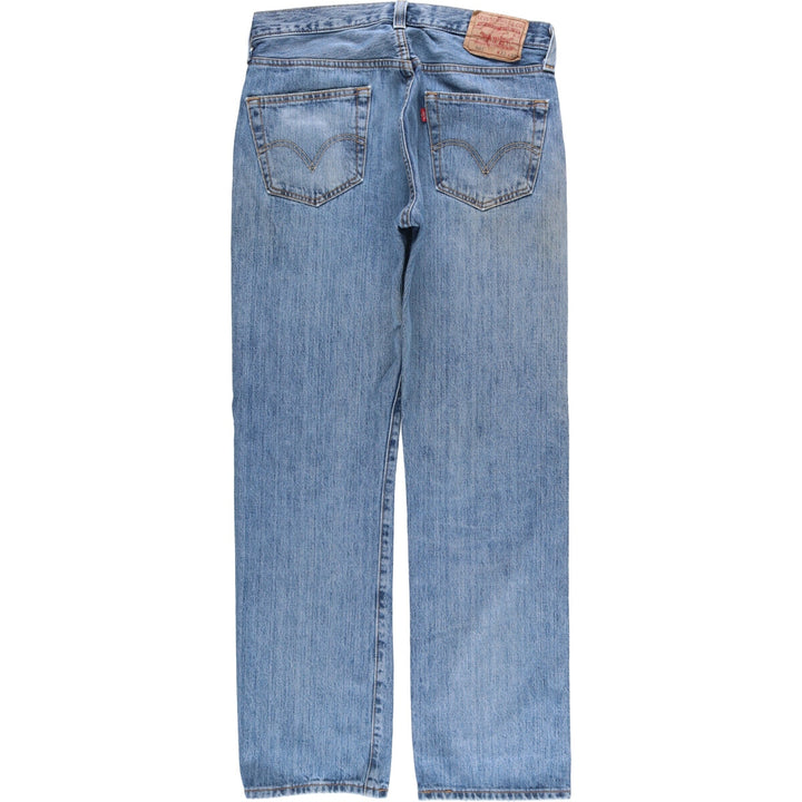 Levi's 501 straight denim pants for men, size W33 cotton blue type Vintage Second Hand