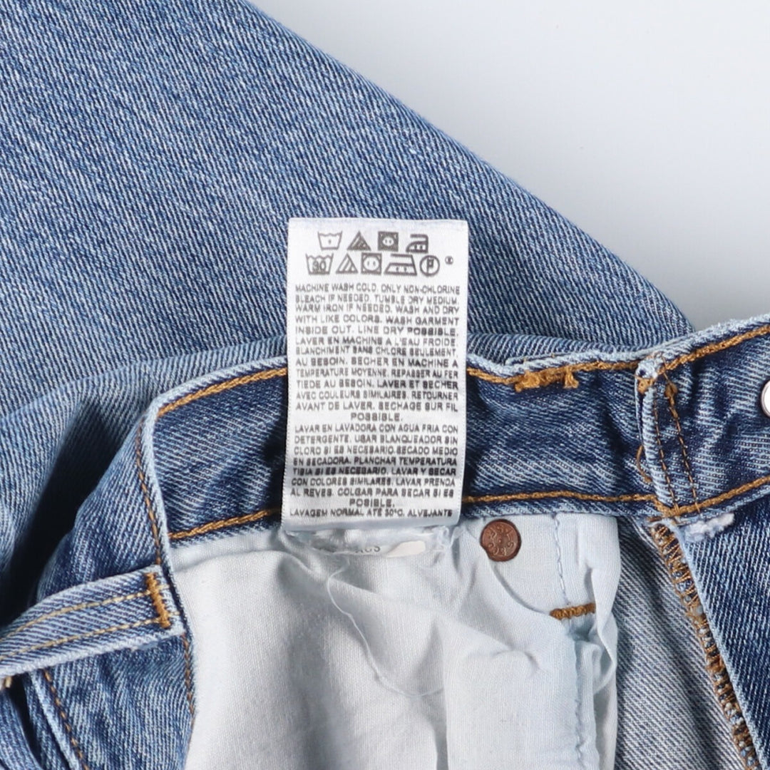 Levi's 501 straight denim pants for men, size W33 cotton blue type Vintage Second Hand