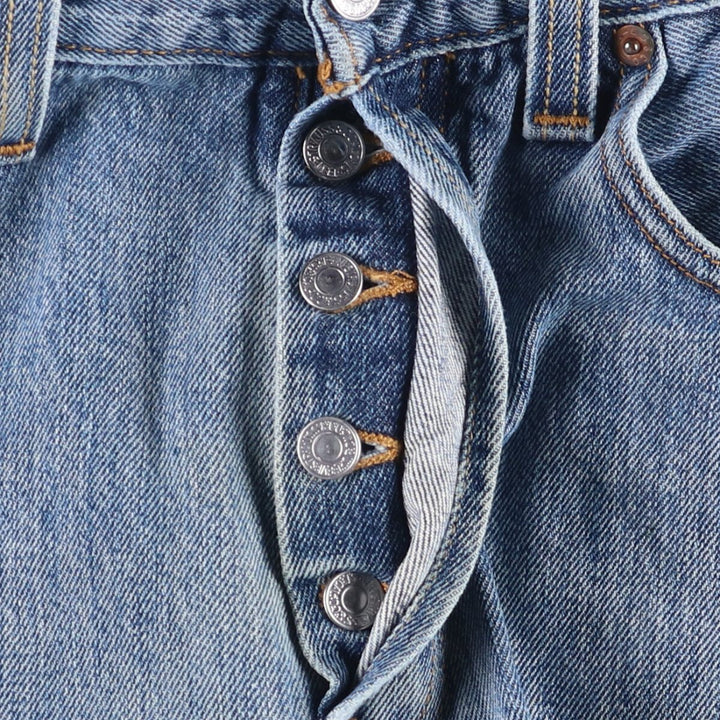 Levi's 501 straight denim pants for men, size W33 cotton blue type Vintage Second Hand