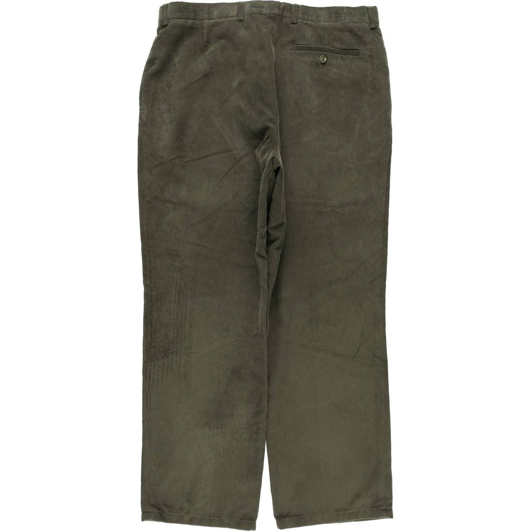 Pierre Cardin corduroy pants for men, size W34 polyester Khaki type Vintage Second Hand