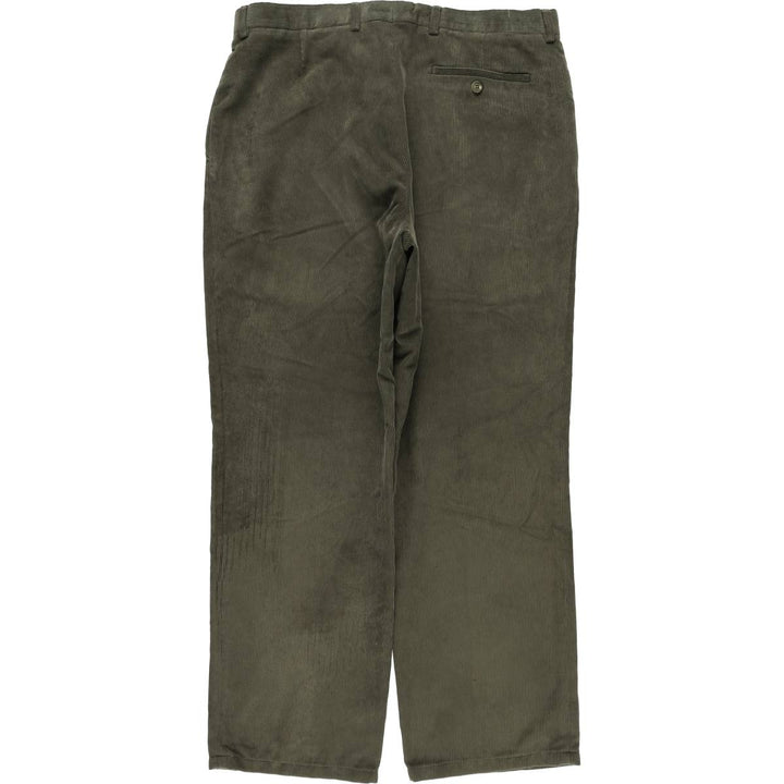 Pierre Cardin corduroy pants for men, size W34 polyester Khaki type Vintage Second Hand