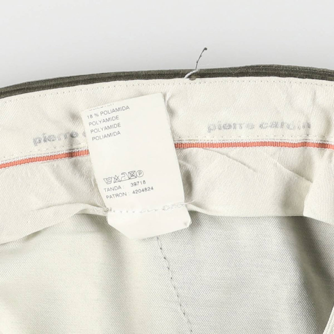 Pierre Cardin corduroy pants for men, size W34 polyester Khaki type Vintage Second Hand