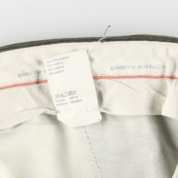 Pierre Cardin corduroy pants for men, size W34 polyester Khaki type Vintage Second Hand