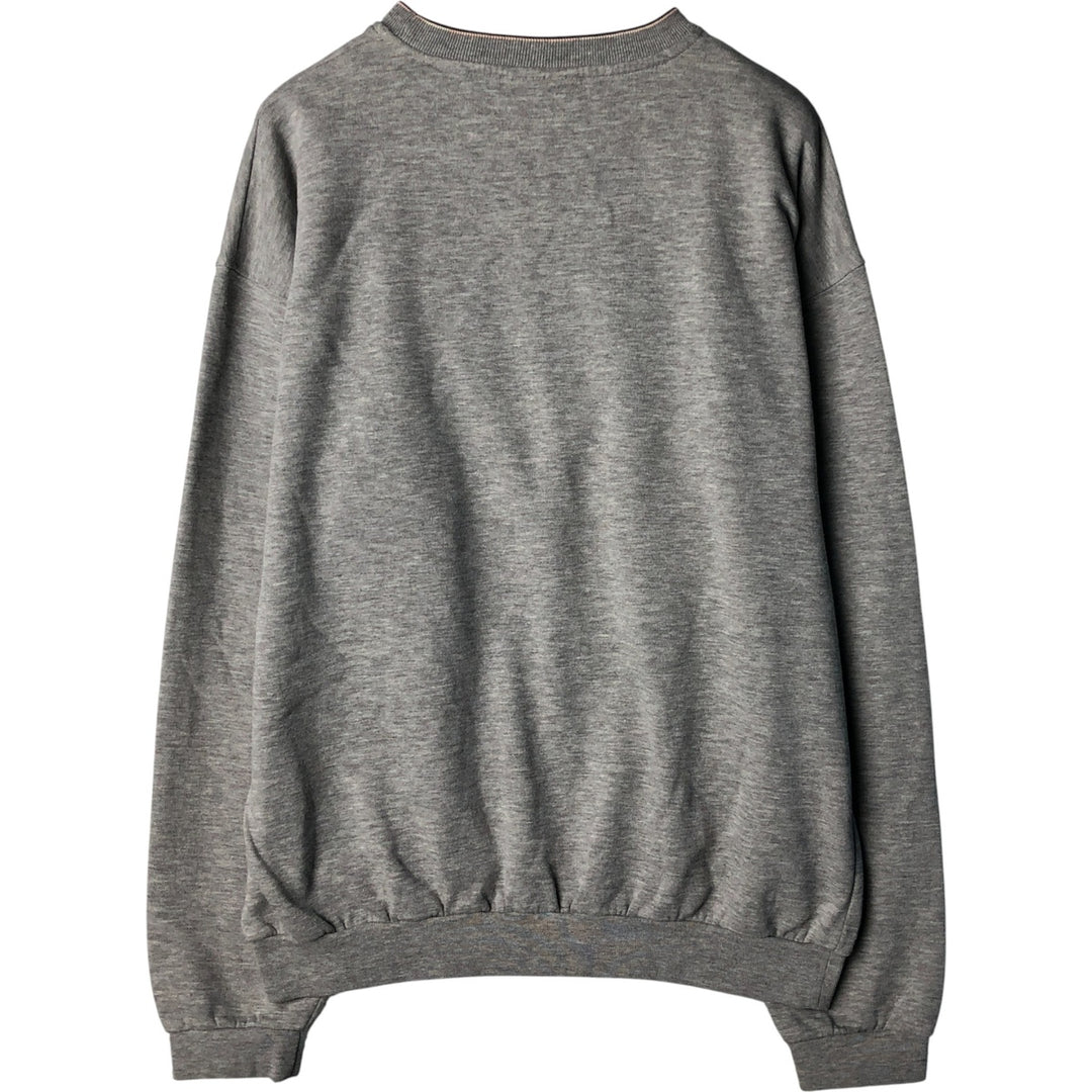 90'S Reebok Logo Sweatshirt, Men's XL Size Vintage cotton gray type Vintage Second Hand