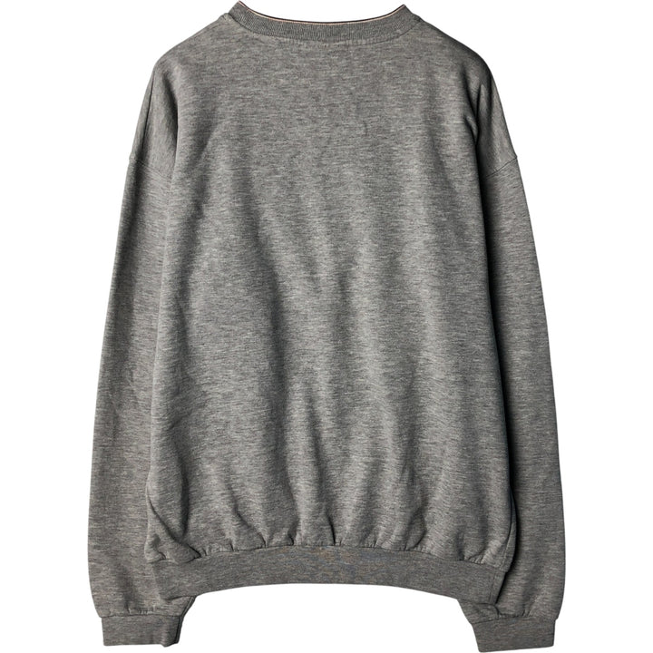 90'S Reebok Logo Sweatshirt, Men's XL Size Vintage cotton gray type Vintage Second Hand