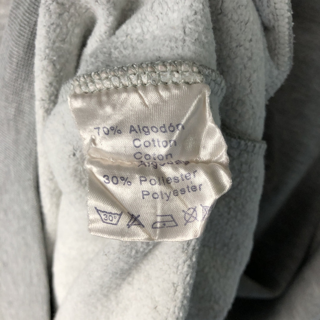 90'S Reebok Logo Sweatshirt, Men's XL Size Vintage cotton gray type Vintage Second Hand