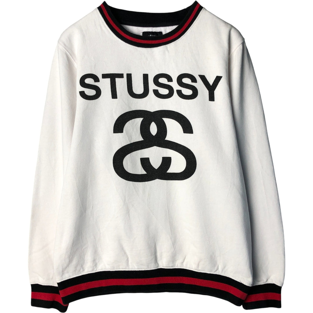 2000s~ STUSSY Printed Sweatshirt, Men's Size L cotton white type Vintage Second Hand