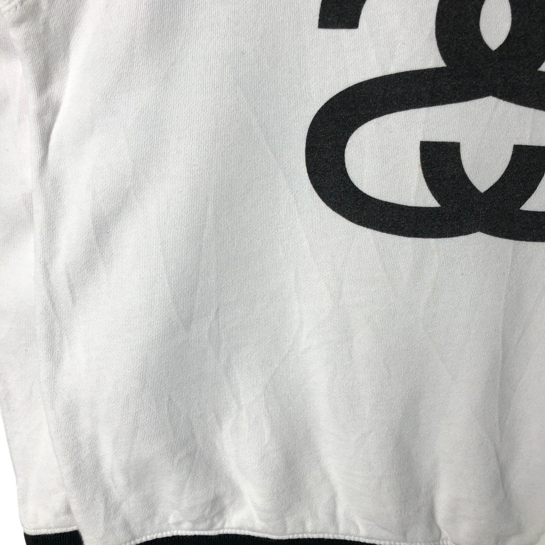 2000s~ STUSSY Printed Sweatshirt, Men's Size L cotton white type Vintage Second Hand