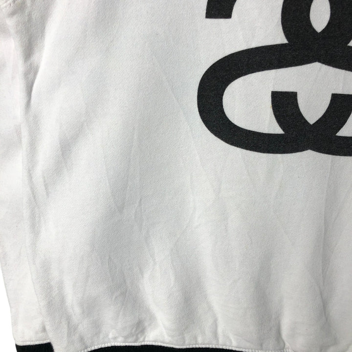 2000s~ STUSSY Printed Sweatshirt, Men's Size L cotton white type Vintage Second Hand