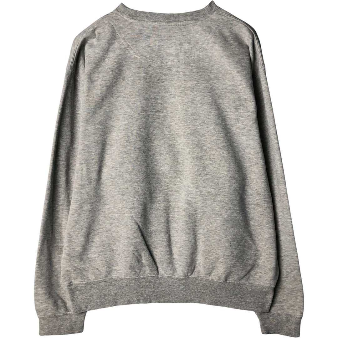 00'S Nike NIKE TEAM College Sweatshirt Trainer Men's L size cotton gray type Vintage Second Hand