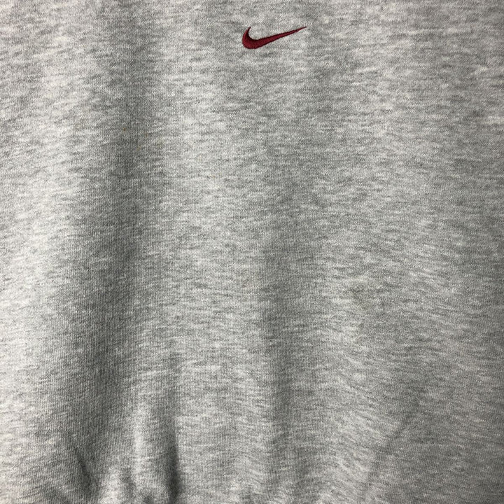 00'S Nike NIKE TEAM College Sweatshirt Trainer Men's L size cotton gray type Vintage Second Hand