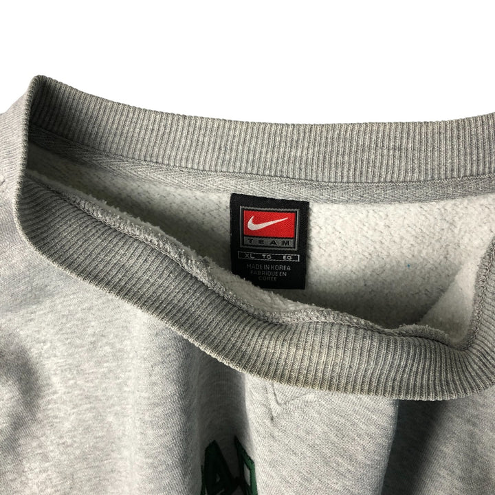2000'S Nike Team College Sweatshirt, Men's Size XL cotton gray type Vintage Second Hand