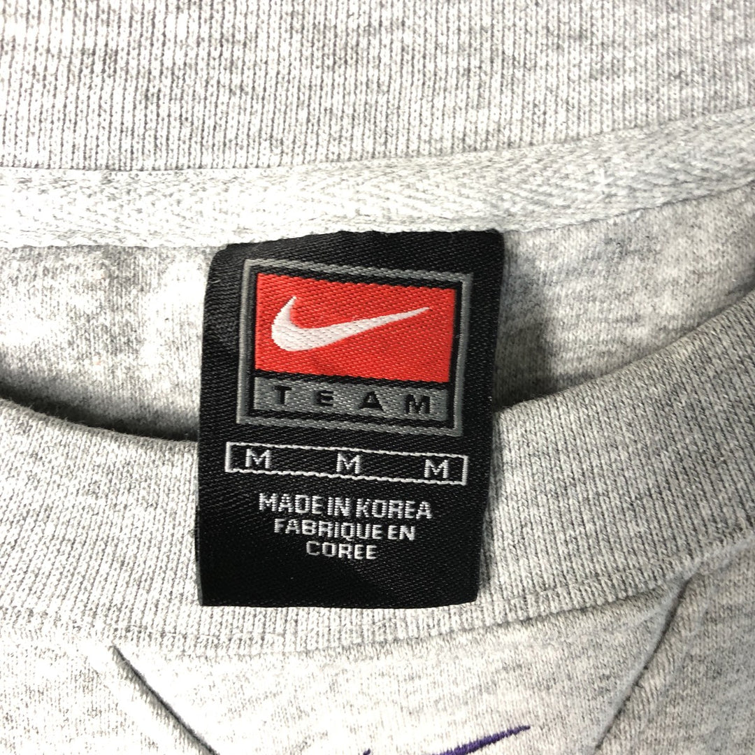 2000'S Nike Team College Sweatshirt, Men's Size Medium cotton gray type Vintage Second Hand