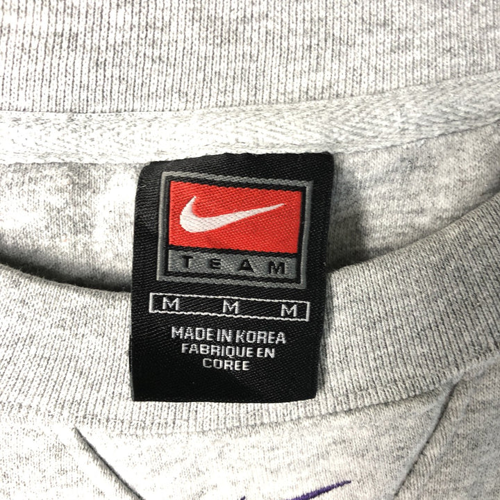 2000'S Nike Team College Sweatshirt, Men's Size Medium cotton gray type Vintage Second Hand