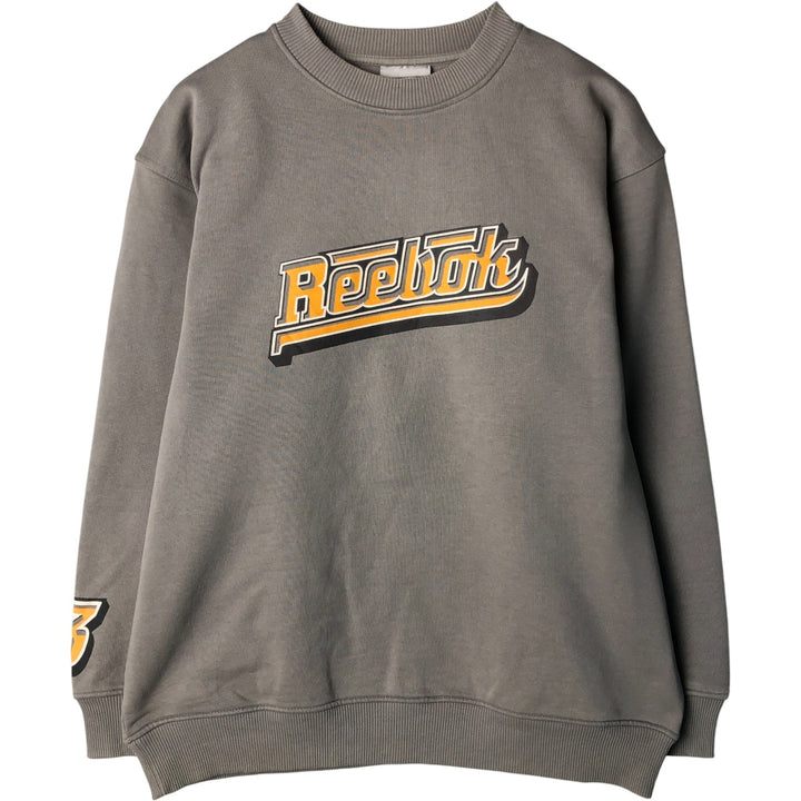 2000s~ Reebok Logo Sweatshirt, Men's Size M unclear gray type Vintage Second Hand