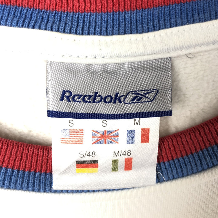 90s-00'S Reebok Logo Sweatshirt, Men's Size Small cotton white type Vintage Second Hand