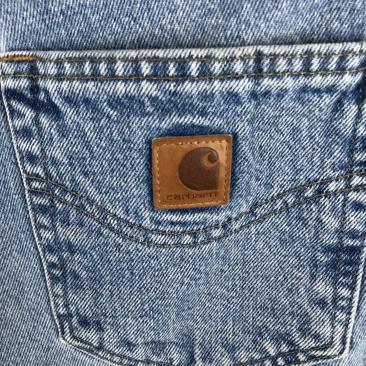 Carhartt Relaxed Fit Tapered Denim Pants for Men, W34 equivalent cotton blue type Vintage Second Hand