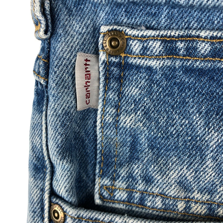Carhartt Relaxed Fit Tapered Denim Pants for Men, W34 equivalent cotton blue type Vintage Second Hand