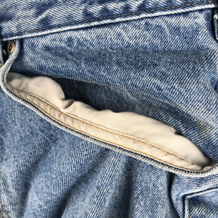 Carhartt Relaxed Fit Tapered Denim Pants for Men, W34 equivalent cotton blue type Vintage Second Hand