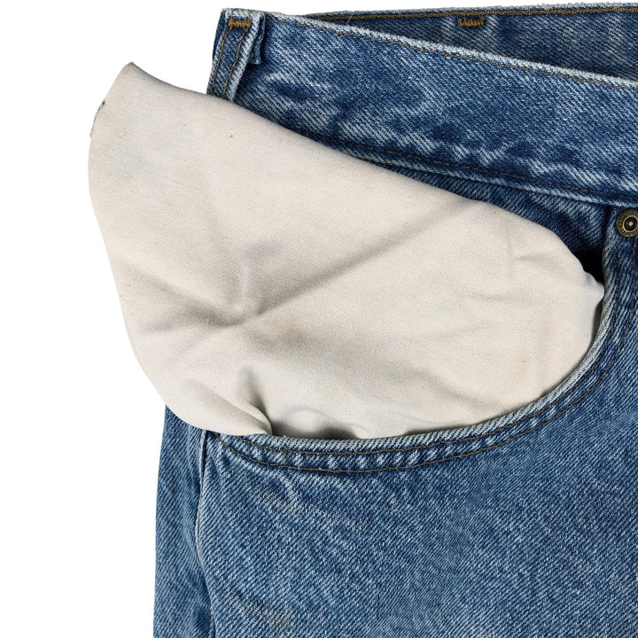 Carhartt Relaxed Fit Tapered Denim Pants for Men, W34 equivalent cotton blue type Vintage Second Hand