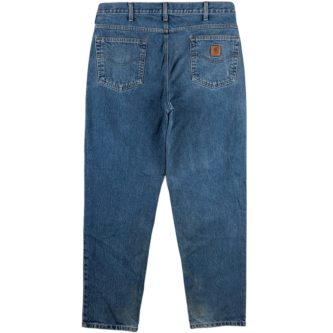 Carhartt Relaxed Fit Tapered Denim Pants for Men, W37 cotton blue type Vintage Second Hand