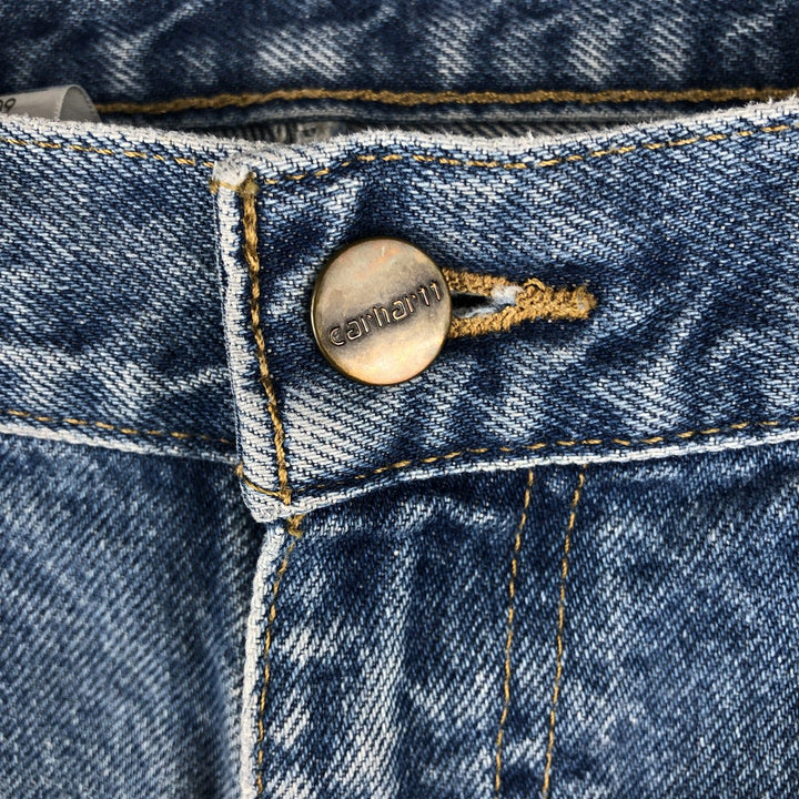 Carhartt Relaxed Fit Tapered Denim Pants for Men, W37 cotton blue type Vintage Second Hand