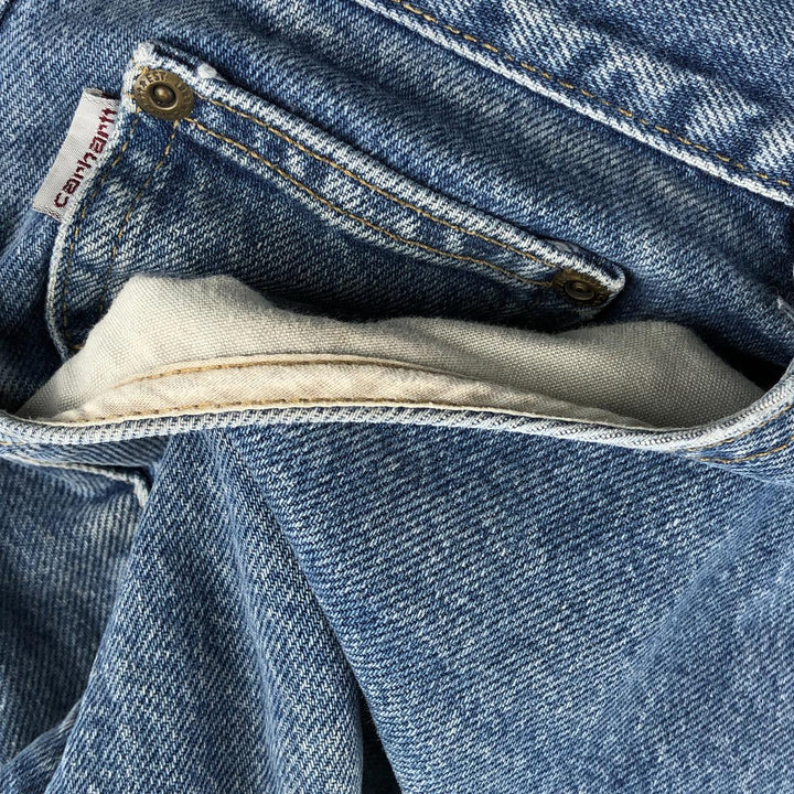 Carhartt Relaxed Fit Tapered Denim Pants for Men, W37 cotton blue type Vintage Second Hand