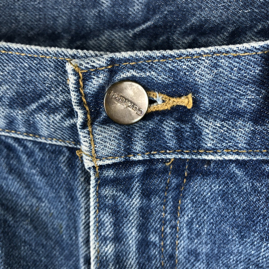 2000'S Carhartt straight denim pants, men's size W36 cotton blue type Vintage Second Hand
