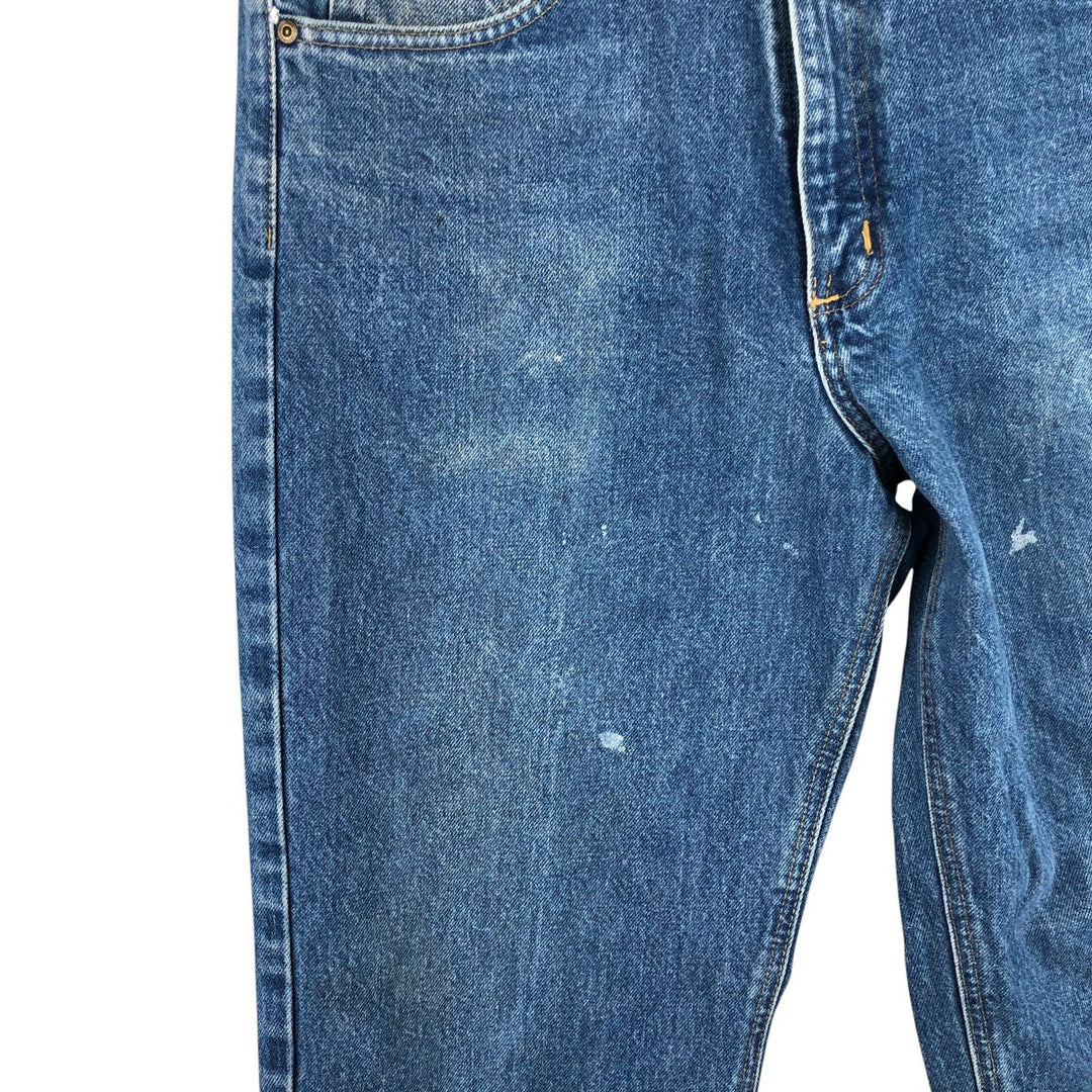 2000'S Carhartt straight denim pants, men's size W36 cotton blue type Vintage Second Hand