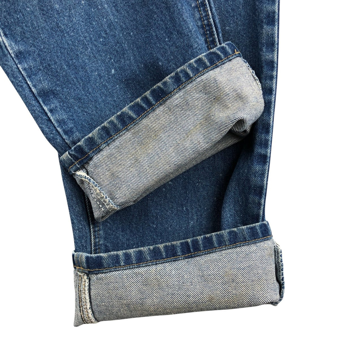 2000'S Carhartt straight denim pants, men's size W36 cotton blue type Vintage Second Hand