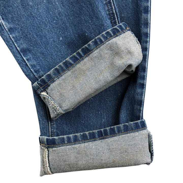 2000'S Carhartt straight denim pants, men's size W36 cotton blue type Vintage Second Hand